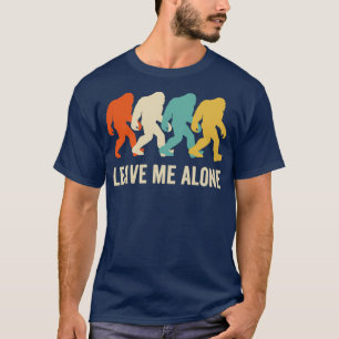 Camiseta Deixe-Me Sozinho Engraçado Pé Grande Pé Grande