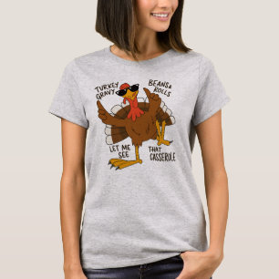 Camiseta Deixe-me ver aquela caçarola” peru engraçado