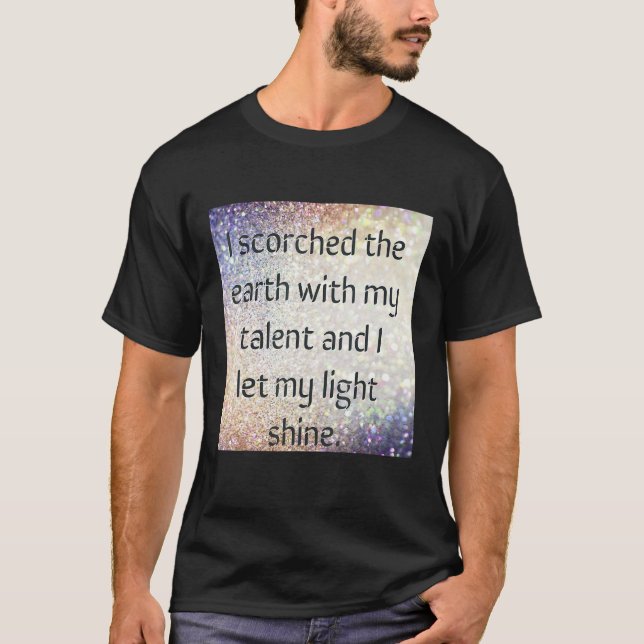 Camiseta Deixe minha luz brilhar (Frente)