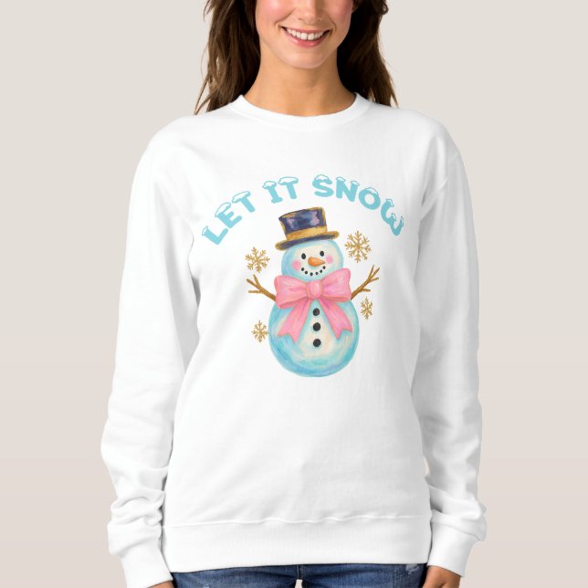 Camiseta Deixe Nevar Boneco de Neve (Frente)