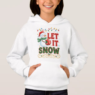 Camiseta Deixe Nevar Homem de Neve Natal
