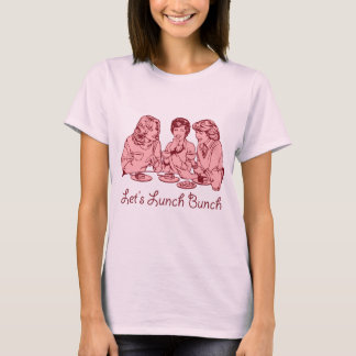Camiseta Deixe-nos almoçar gráfico retro do 50 do grupo