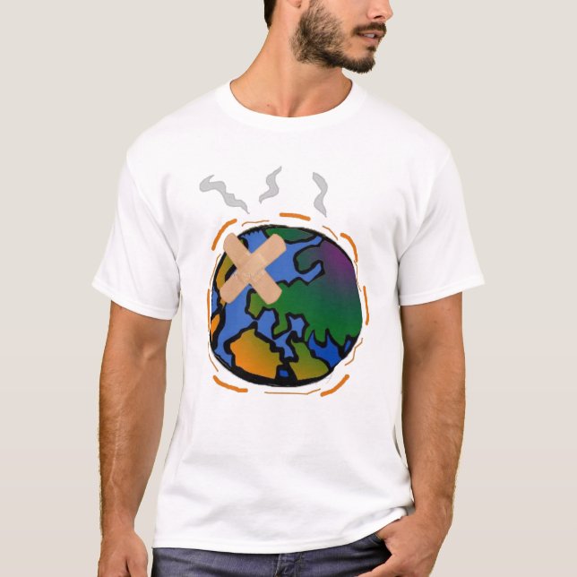 Camiseta Deixe-nos cofre forte o planeta (Frente)