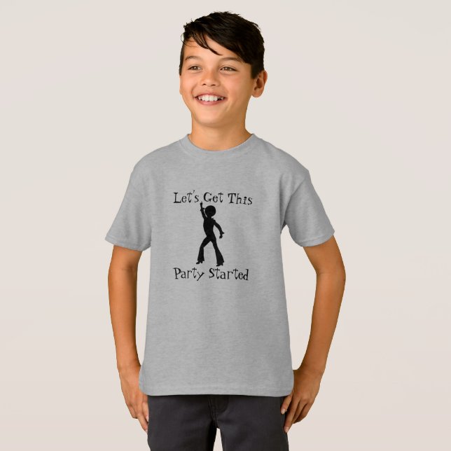 Camiseta Deixe-nos obter este partido começado (Frente Completa)