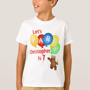 Camiseta Deixe-nos Party o 7o príncipe do urso do