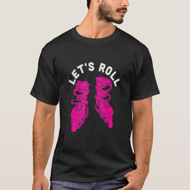 Camiseta Deixe o cilindro S Skates de rotação (Frente)
