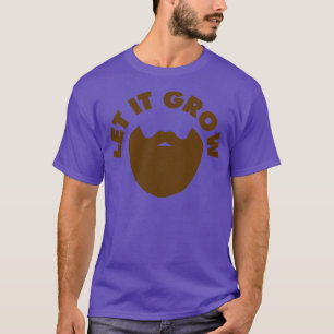 Camiseta Deixe-o crescer A barba de vintage amadurece Donx2