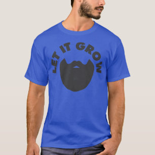 Camiseta Deixe-o crescer A barba de vintage amadurece Donx2