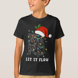 Camiseta Deixe-o fluir a Enfermeira Cardíaca de Natal Anato