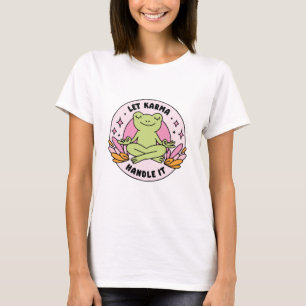 Camiseta Deixe o karma cuidar disso sapo