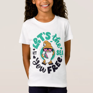 Camiseta Deixe o mar liberar o Gnome Tee