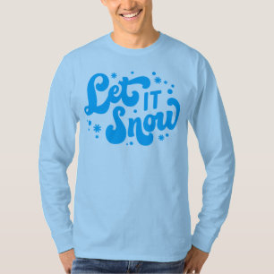 Camiseta Deixe-o nevar Design de inverno