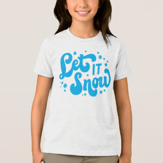 Camiseta Deixe-o nevar Design de inverno