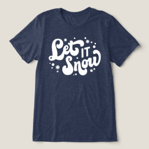 Camiseta Deixe-o nevar Design de inverno