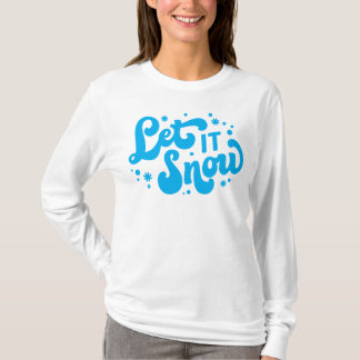 Camiseta Deixe-o nevar Design de inverno