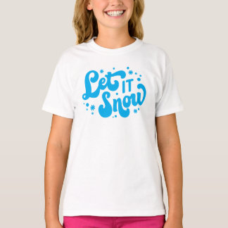 Camiseta Deixe-o nevar Design de inverno