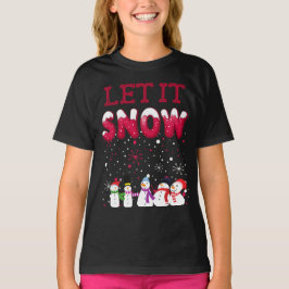 Camiseta Deixe-o nevar - Natal engraçado