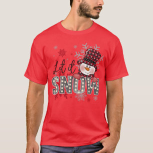 Camiseta Deixe-o nevar presente de floco de neve de Natal