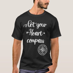 Camiseta Deixe o seu Viagem do coração viajar e acampar