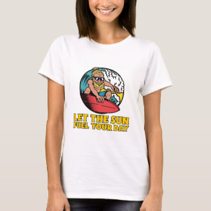 Camiseta Deixe o sol abastecer seu dia Energia Verde