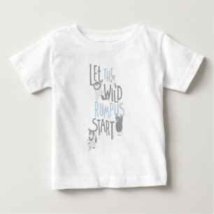 Camiseta Deixe o Tumulto Selvagem Começar - Azul