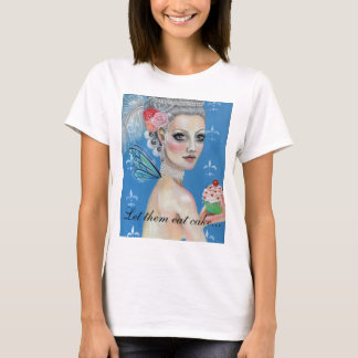 Camiseta Deixe-os comer bolo.