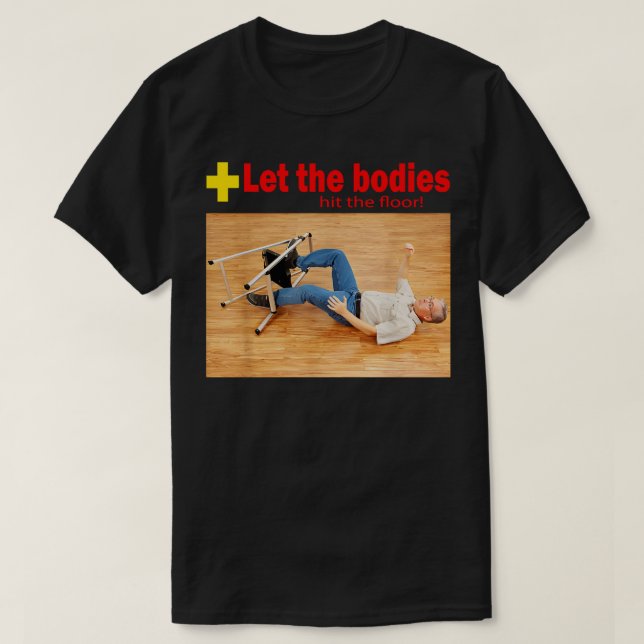 Camiseta Deixe os corpos baterem no chão (Frente do Design)