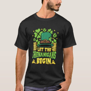 Camiseta Deixe Os Shenanigans Começarem O Dia de São Patríc