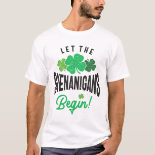 Camiseta Deixe Os Shenanigans Começarem O Dia de São Patríc