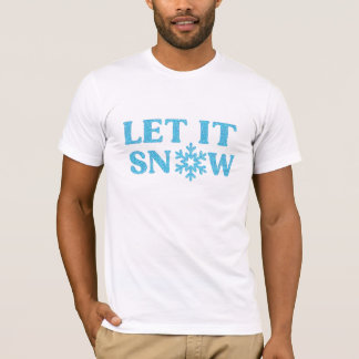 Camiseta DEIXE QUE NEVE maravilha do inverno floco de neve