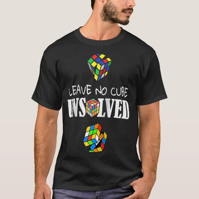 Camiseta Deixe sem Cubo Velocidade Não Resolvida Cortando M (Frente)