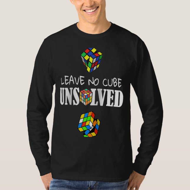 Camiseta Deixe sem Cubo Velocidade Não Resolvida Cortando M (Frente)