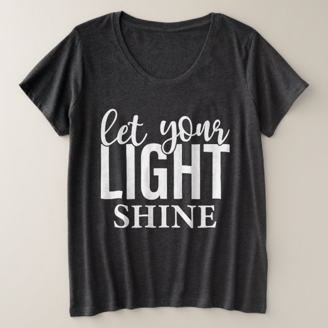 Camiseta Deixe Sua Luz Brilhar (Frente do Design)