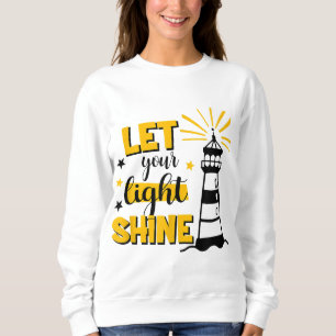 Camiseta Deixe Sua Luz Brilhar A Fé Cristã Jesus Deus Soar