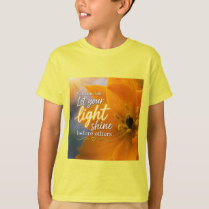 Camiseta Deixe sua luz brilhar vividamente!