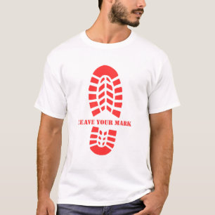 Camiseta Deixe Sua Marca - Aventura de Pegada de Caminhada
