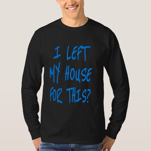 Camiseta Deixei A Minha Casa Por Isto - Cartas Azuis (Frente)