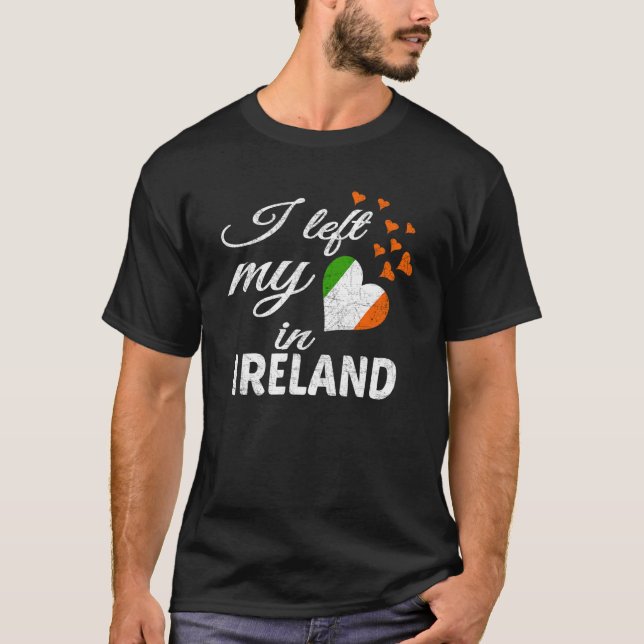 Camiseta Deixei Meu Coração Na Irlanda, Países Incríveis (Frente)