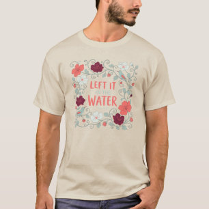 Camiseta Deixei na Água Batismo Floral Atos 22:16 Cristo
