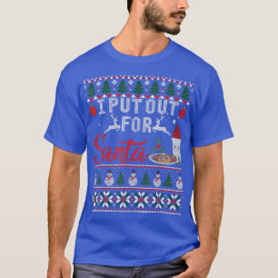 Camiseta Deixei Para O Pai Natal Cookie Leite Feio Natal
