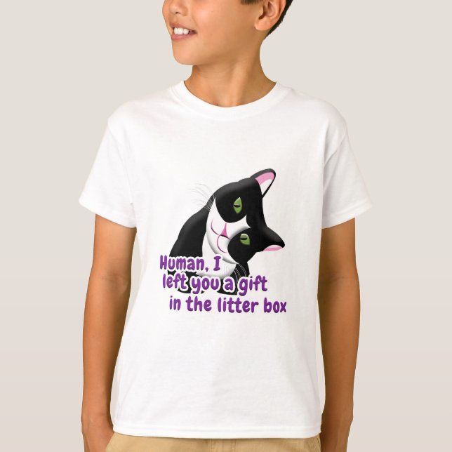 Camiseta Deixei-te um Gato-presente (Frente)