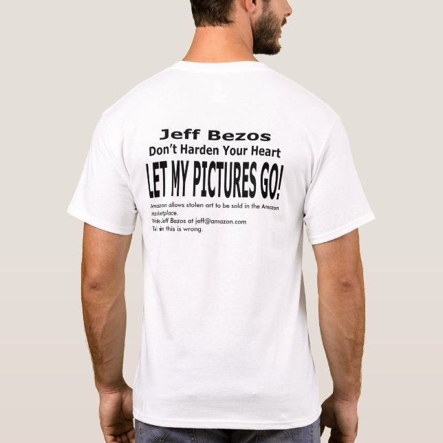 Camiseta Deixem As Minhas Imagens Ir! (Verso)