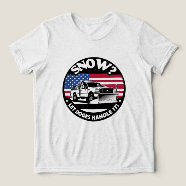Camiseta Deixem Cachorros Tratar De Neve Espalhando Arte (Design frontal)