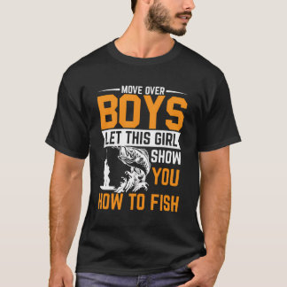 Camiseta Deixem Essa Garota Te Mostrar Como Pescar