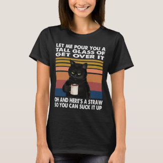 Camiseta Deixem-Me Empurrar-Lhe Um Copo Alto Para Pôr Sobre