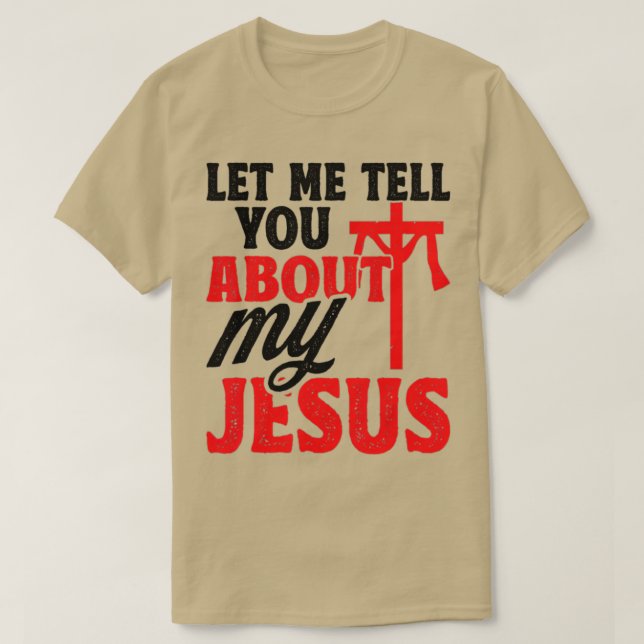 Camiseta Deixem-Me Falar-Vos Da Minha Bíblia De Credo De De (Frente do Design)