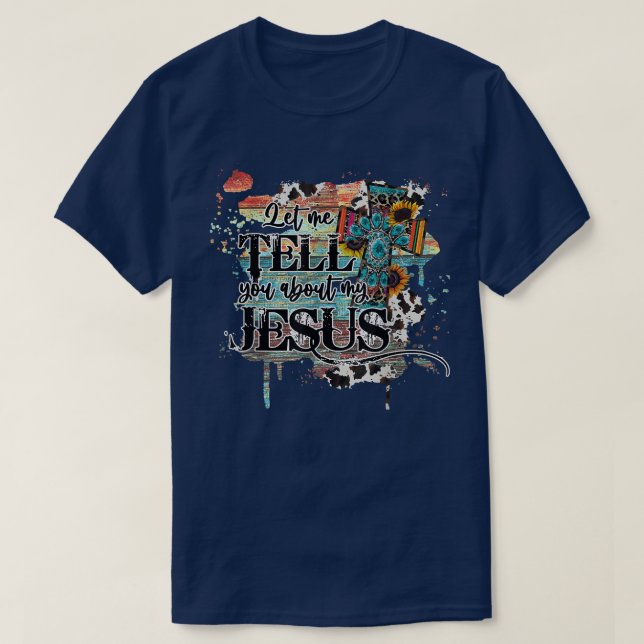 Camiseta Deixem-Me Falar-Vos Sobre O Meu Jesus Sun Flower L (Frente do Design)