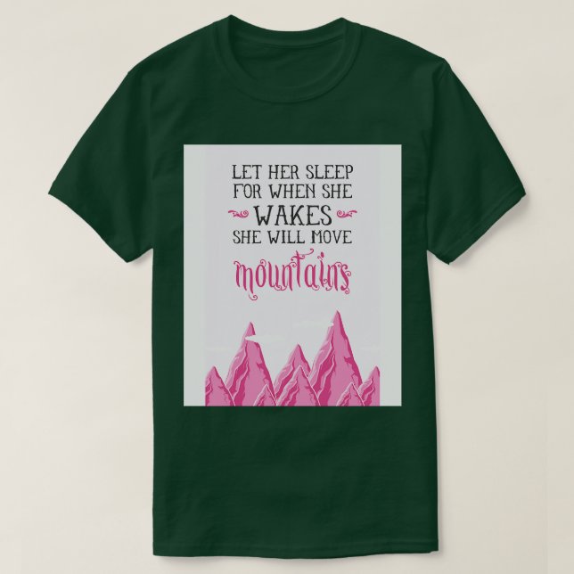 Camiseta Deixem-na dormir (Frente do Design)