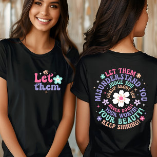 Camiseta Deixem-nas citações motivacionais