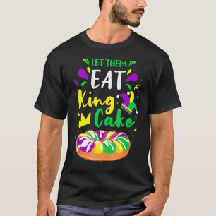Camiseta Deixem-Nos Comer King Cake Mardi Gras 1
